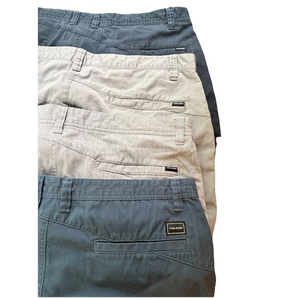 Lot Of 4 Volcom Men's Chino Short Size All size 38 Skate Surf Streetwear Casual